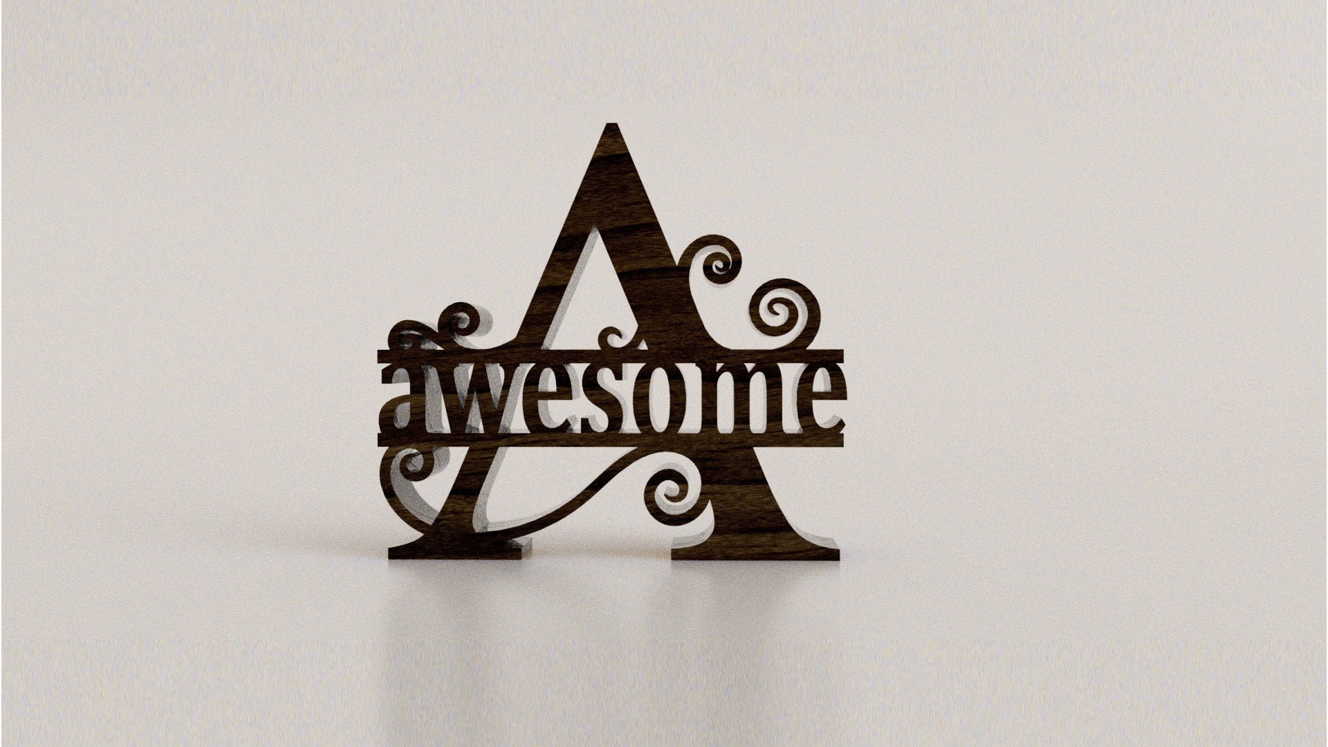Split Letter Monograms Tourbillonne 26 lettres vectorielles. Fichiers découpés au laser SVG, PDF, CDR Produit numérique