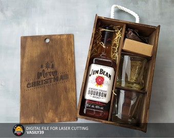 Gift Box Laser Cut Files: SVG, PDF, CDR (3mm-6mm Plywood)