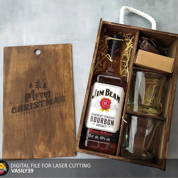 Gift Box Laser Cut Files: SVG, PDF, CDR (3mm-6mm Plywood)