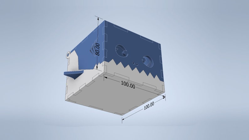 Download Shark box 3mm 3.175mm 4mm 5mm. Laser cut files SVG DXF | Etsy