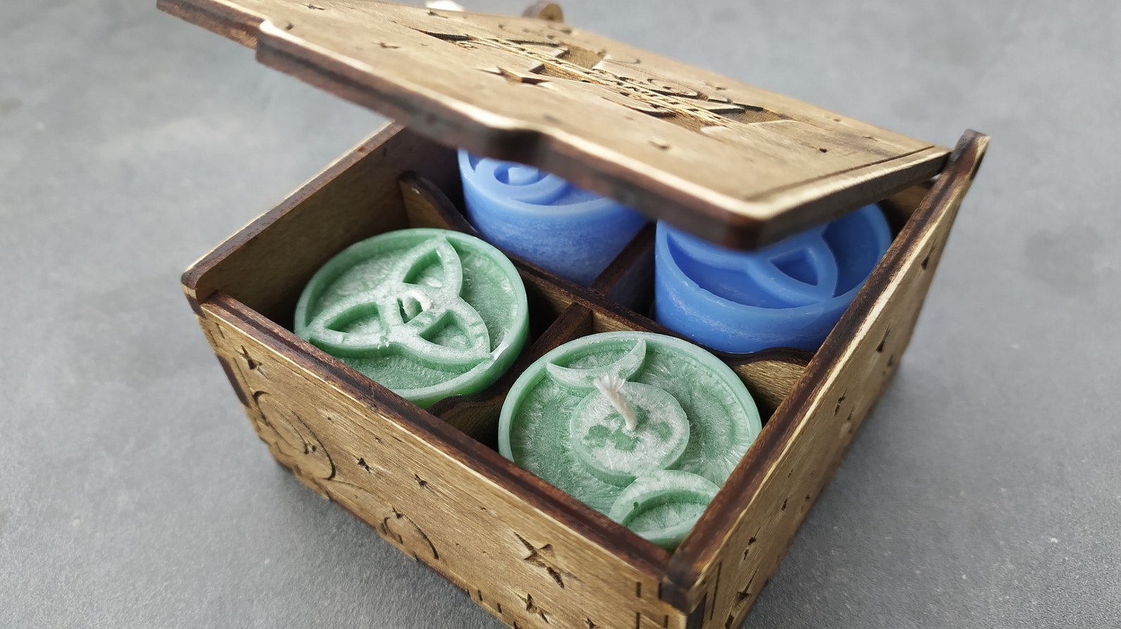 Magic Candle Box 4 Candles 3mm 3.175mm 4mm. Laser Cut Etsy