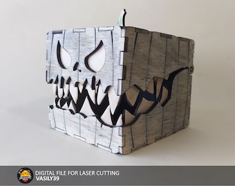 Halloween Monster Box Laser Cut Files: SVG, PDF, CDR (Digital Product)