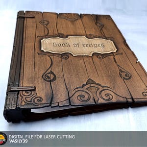 Binder a4 00231. 3mm, 1/8inch, 3.6mm, 3.8mm, 4mm, 4.5mm, 5mm Laser cut files SVG, PDF, CDR Digital product