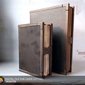 Laser Cut Book Box SVG: Keepsake Storage, Jewelry Box (Digital Product)