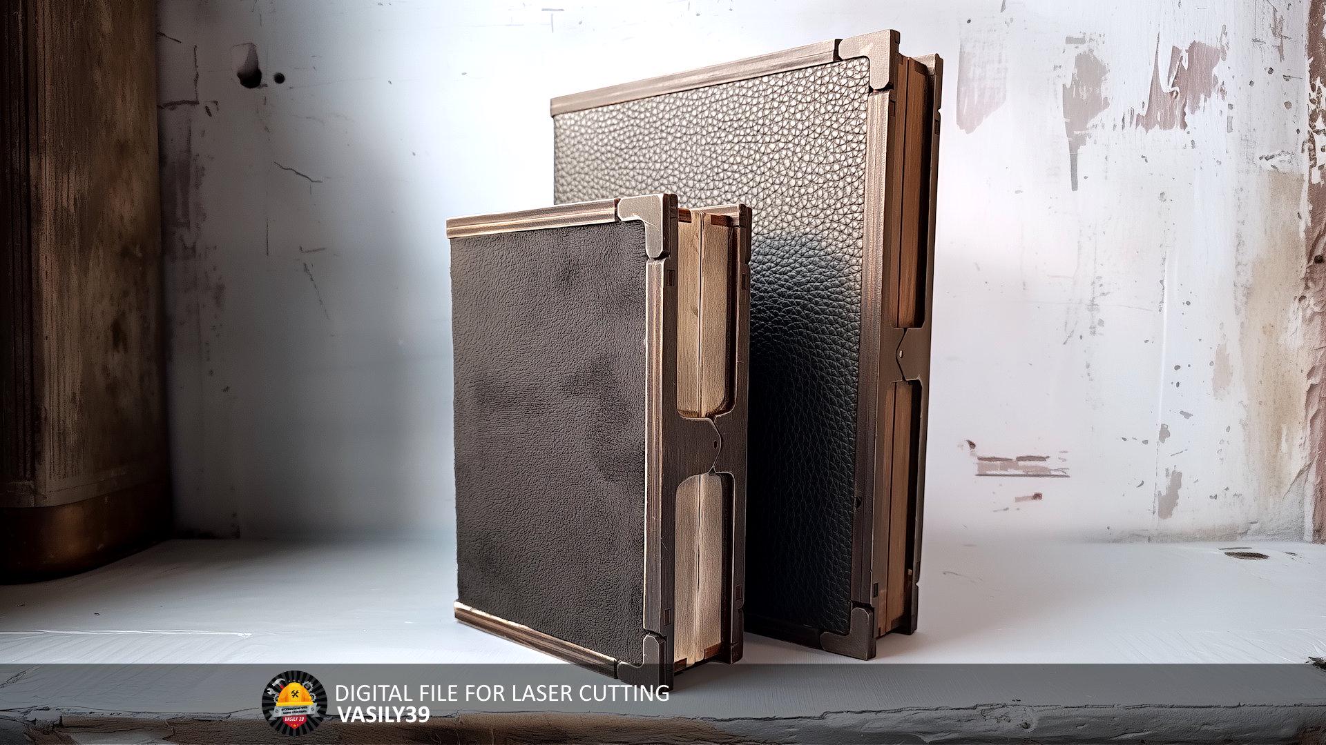 Laser Cut Book Box SVG: Keepsake Storage, Jewelry Box (Digital Product)