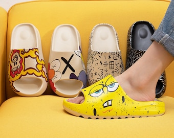 animated yeezy slippers