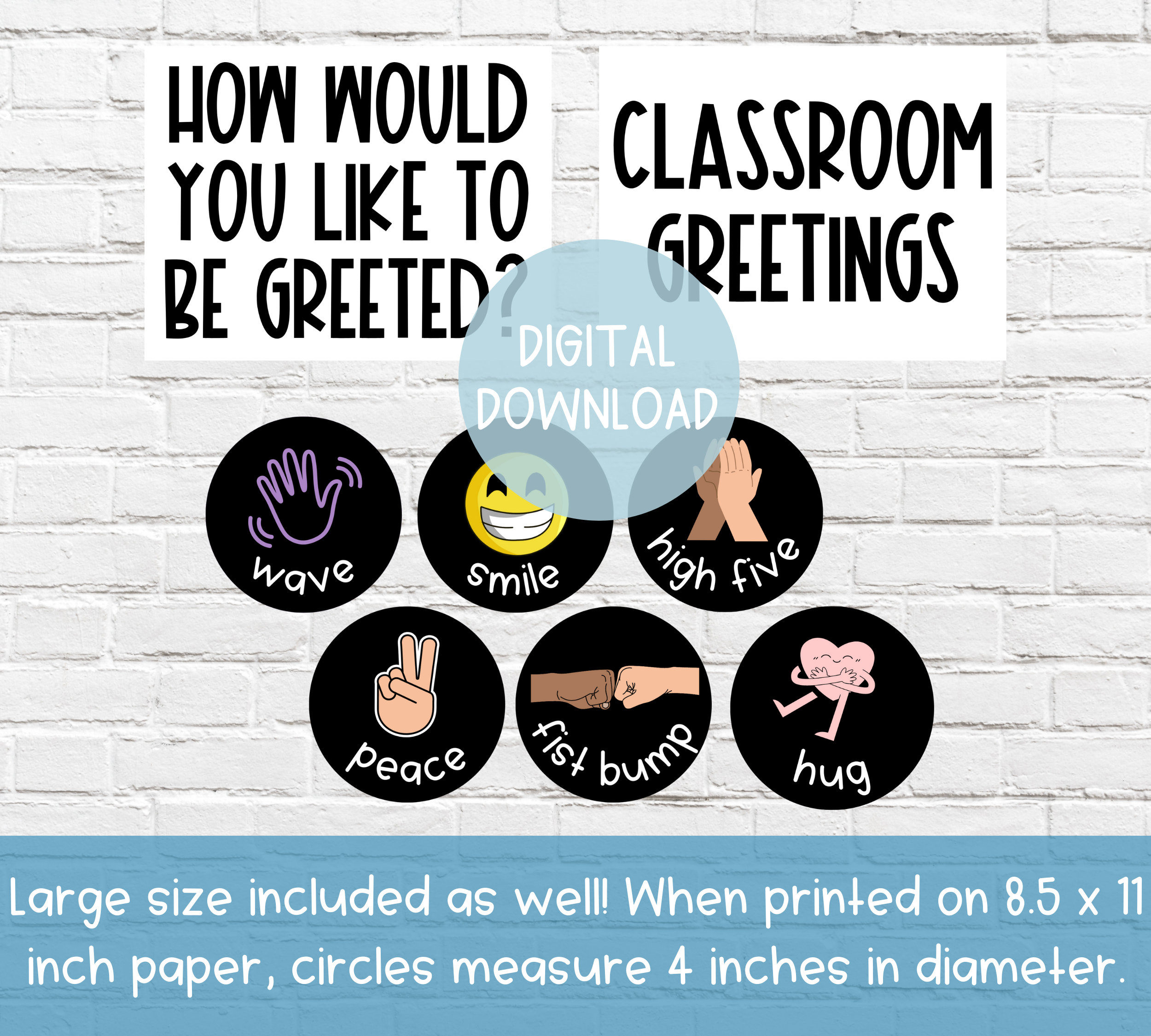Classroom Greetings | DIGITAL DOWNLOAD | Printable Student Greetings ...