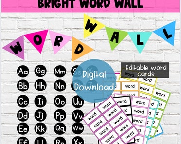 激レア＊クラスルームポスターカードWord wall words il_372x296.4043045005_i0yc.jpg