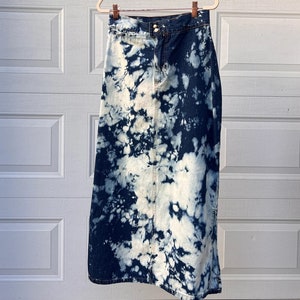 Bleach Tie Dye Skirt Etsy