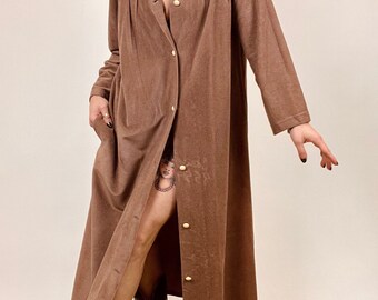 taupe duster coat