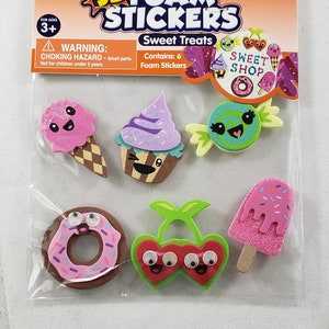 Horizon Foam Craft 3D Foam Stickers Sweet Treats Set von 6 Stück pro Packung