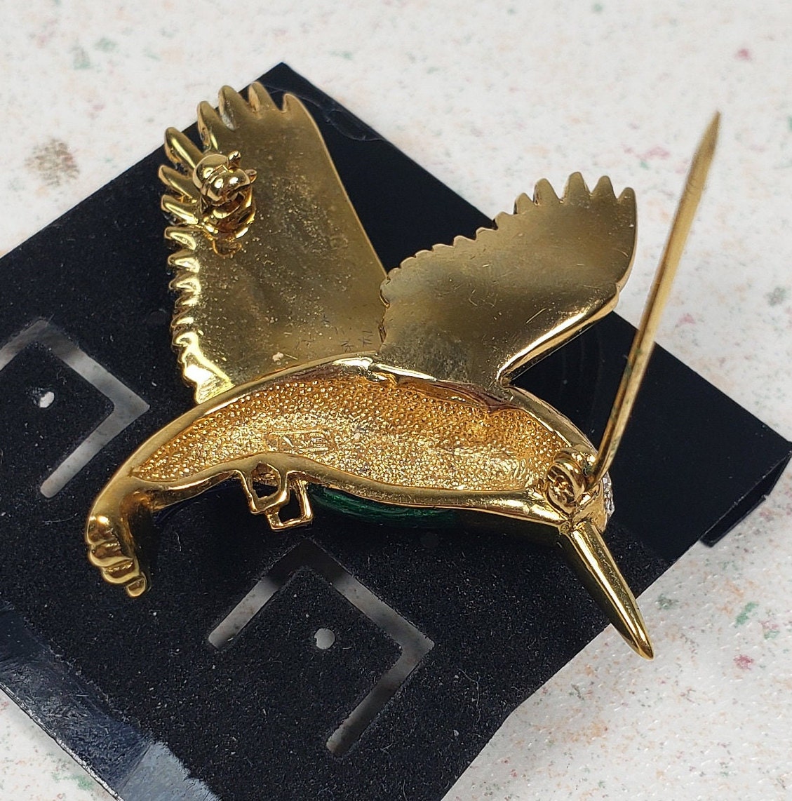 A&S Attwood Sawyer Bird Vintage Brooch Estate Jewelry Pre