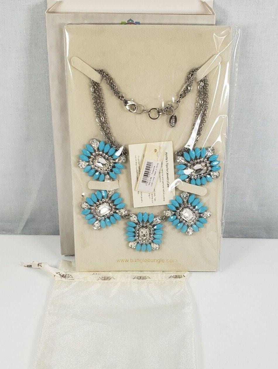 Collier Amrita Singh - Énorme Pendentif En Strass, 21 Pouces, Multi-couleurs