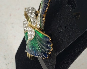 早割チケット Attwood Caplan 1980s Vintage & Swarovski Kingfisher Sawyer アクセサリー
