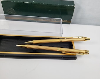 Vintage ZEEMEX Collection Pen & Pencil Set Needs Ink Refill - Etsy