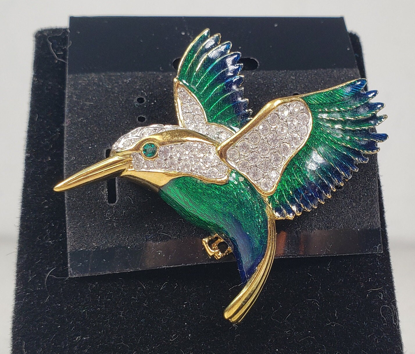 【2024年】お歳暮ギフト & Attwood Caplan 1980s Vintage Sawyer Swarovski Kingfisher アクセサリー