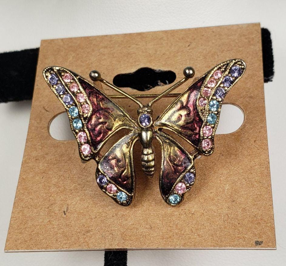 Lc Butterfly Brooch - Etsy Canada