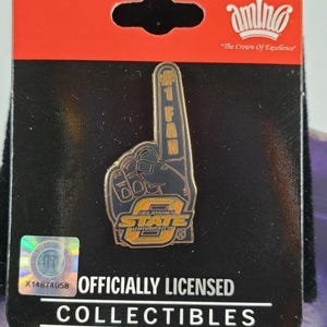 Oklahoma State University Cowboys #1 Fan Logo Lapel Pin NCAA Officially Licensed