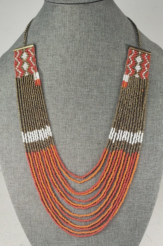 Vintage Native American Multi Strand Necklace