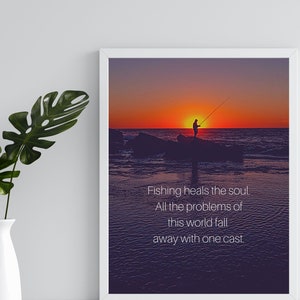Fishing Gift PRINTABLE - Gift for Fisherman - fishing gift for Father&#39;s Day - gifts for him - Fisherman Gift - Fly fishing Gift