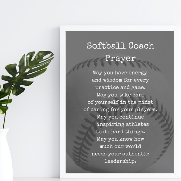 Softball Coach Gift Etsy