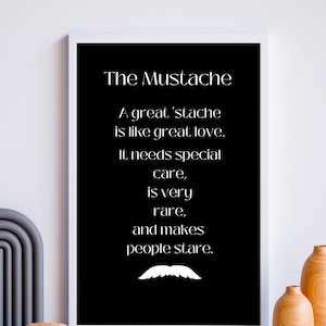 Mustache Gifts Gifts for Men with a Mustache Stache Gift Father's Day Mustache Gift Man Birthday