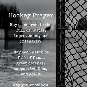 Ice Hockey Player Gift Idea - Gift for Ice Hockey Team - Ice Hockey Season - Hockey Digital Print - Instant Printable - Digital Download