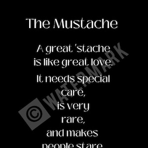 Gift for Mustache - Gifts for Him - Gifts for men with a Mustache - Stache Gift - Mustache Home Decor - Father's Day Mustache Gift