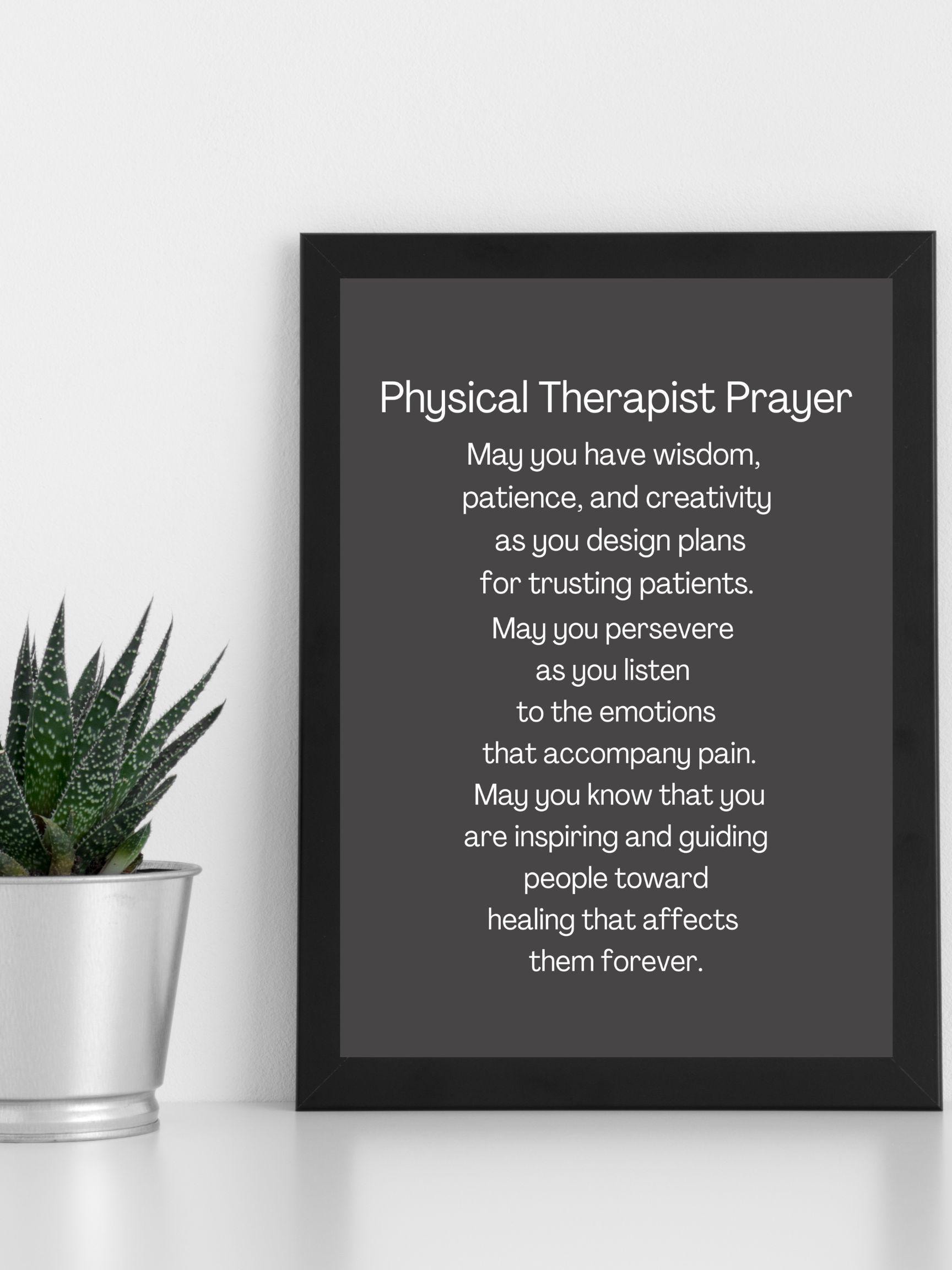 Thank You Appreciation Gift For Physical Therapist - Puzzle Piece Keepsake Plaque, Desk Decoration