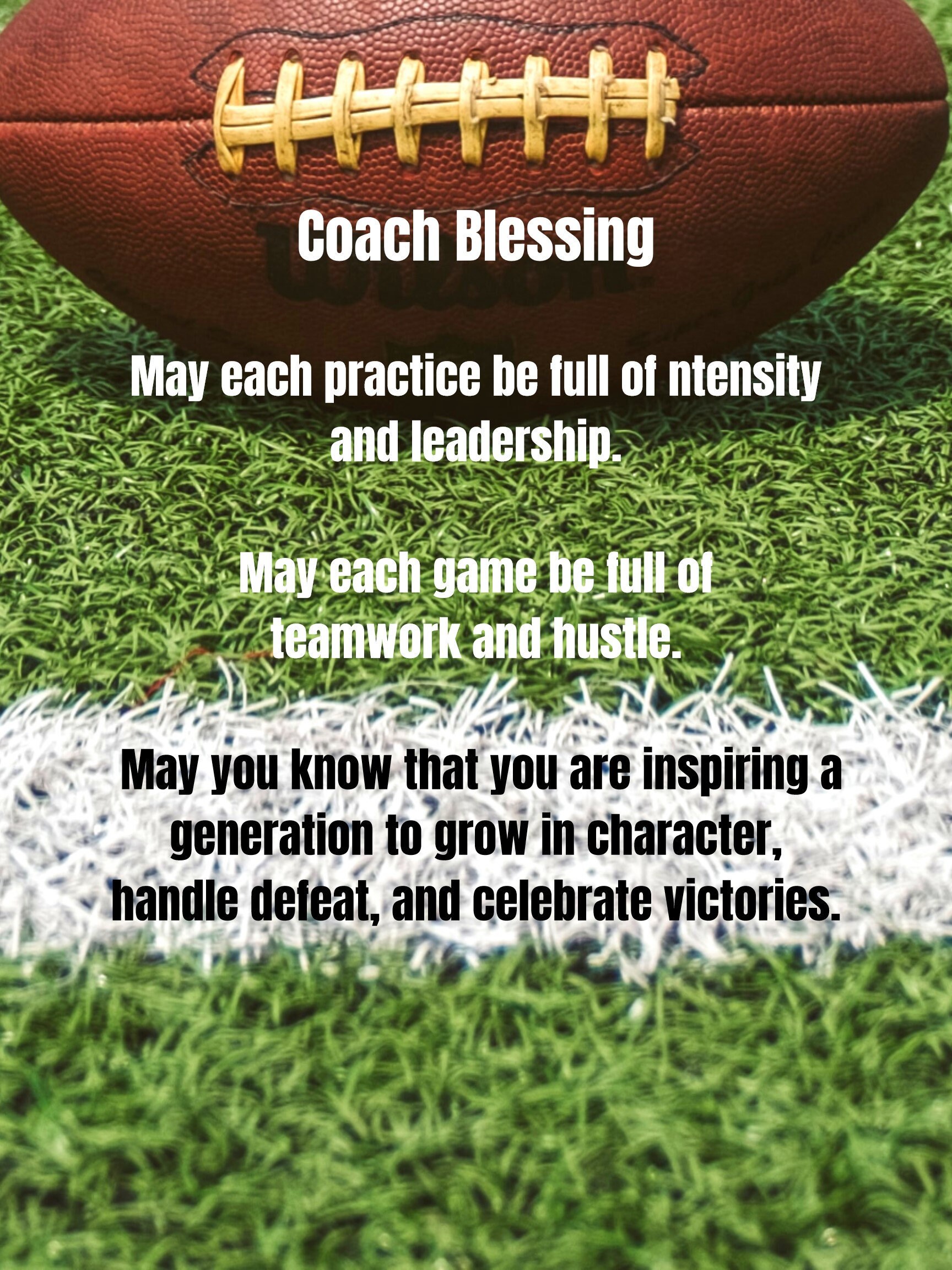 Football Coach Printable Gift Ideas Football Banquet Gift - Etsy