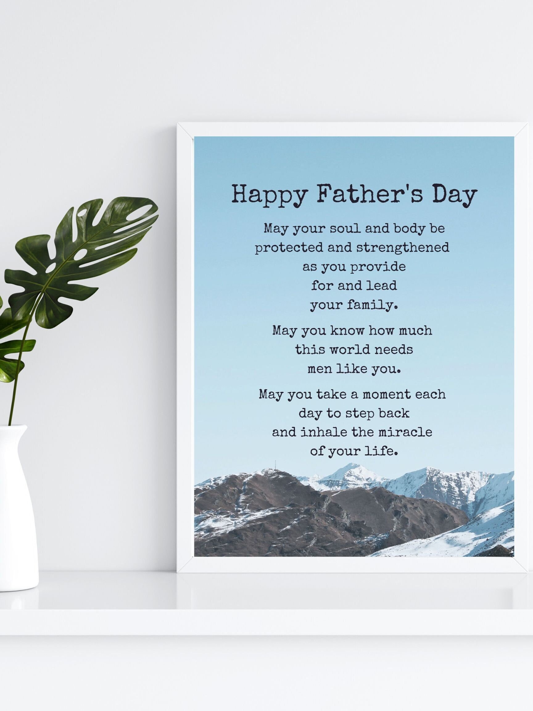 PRINTABLE - Father's Day Prayer - Gift for Dad - First Father's Day ...