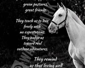 Horse PRINT Horse Gift Horse 8x10 Print I Love Horses - Etsy Ireland
