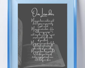 Regalo de agradecimiento para pastores - Imprimible para líderes de la iglesia (PDF y JPG)