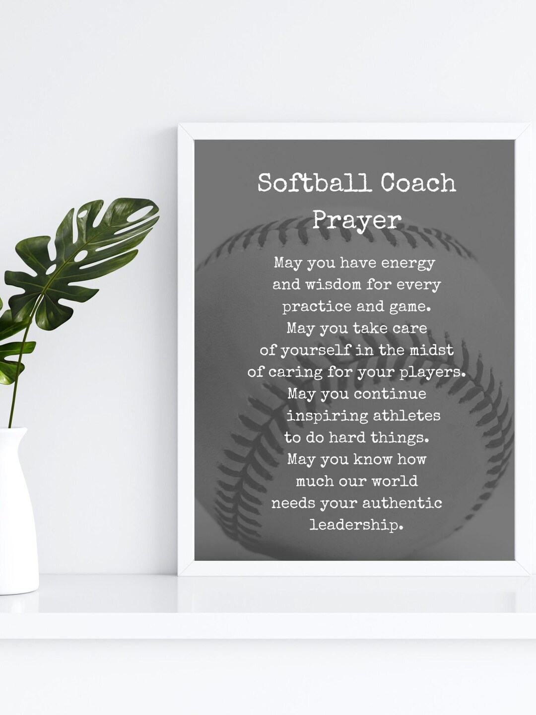 Softball Coaches Gifts PRINTABLE Softball Coach (Download Now) Etsy