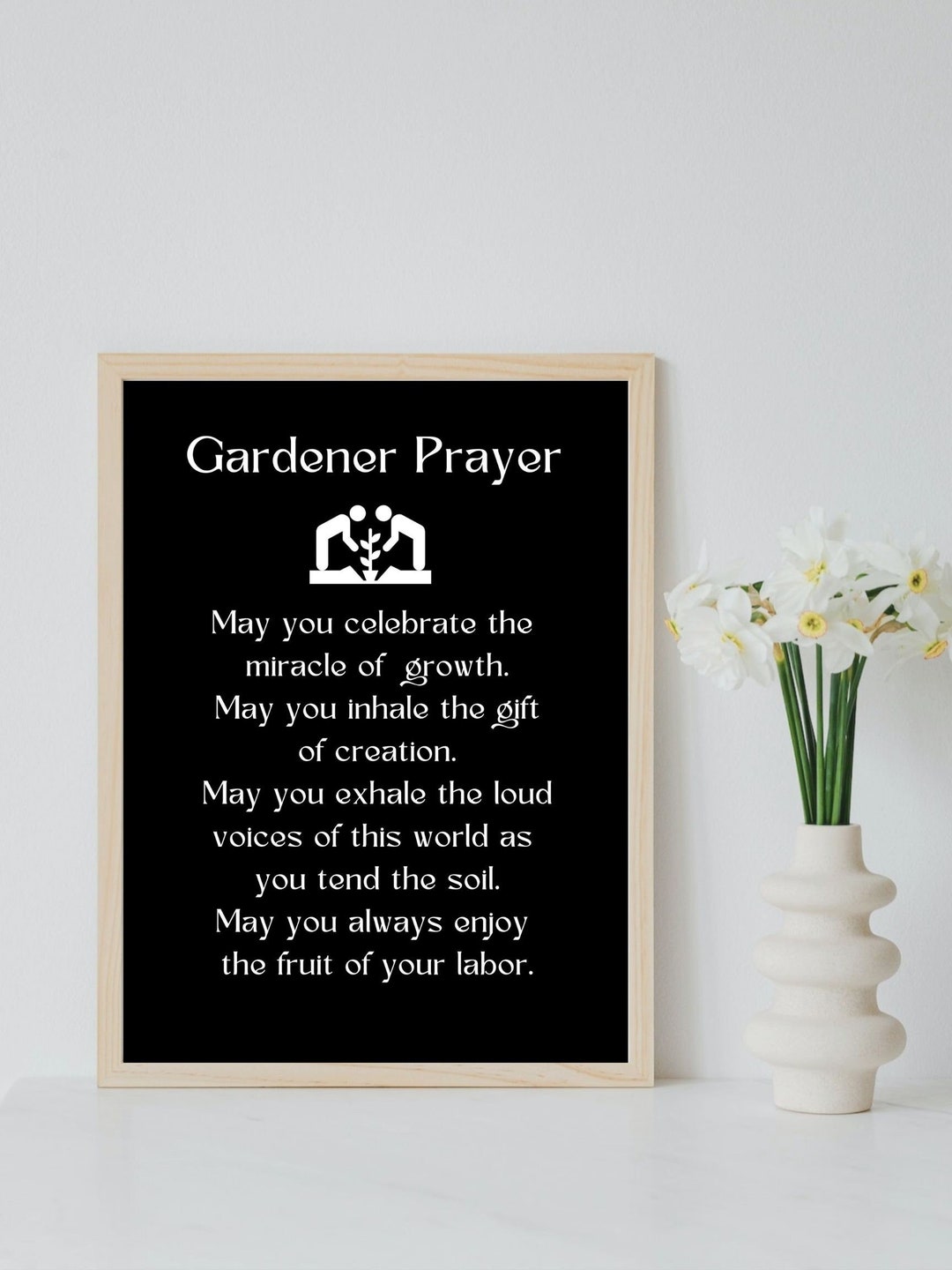 Garden Gift PRINTABLE Gardener Prayer Gift for Garden Garden Blessing ...