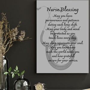 Nurse Prayer PRINTABLE - Nurse Appreciation Gift Idea - Nurse Digital ...