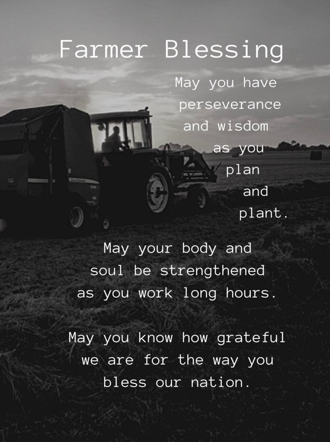 Farmer Gift Ideas PRINT - Farmer Appreciation - Farmer Birthday ...
