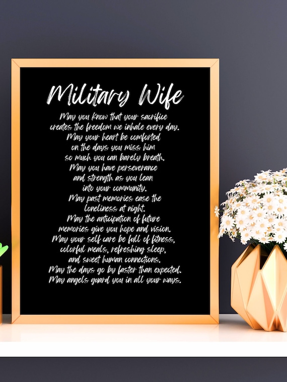Military Wife Military Family Deployment Gift Army Wife