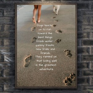 Dog Memorial Personalized Printable | Custom Dog Loss Gift | Rainbow Bridge Poem | Dog Remembrance Wall Art | Printable Pet Tribute