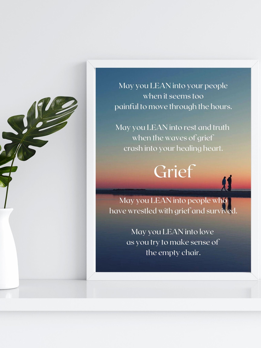 Grief Encouragement Print – Sympathy Gift, Bereavement Art (digital ...