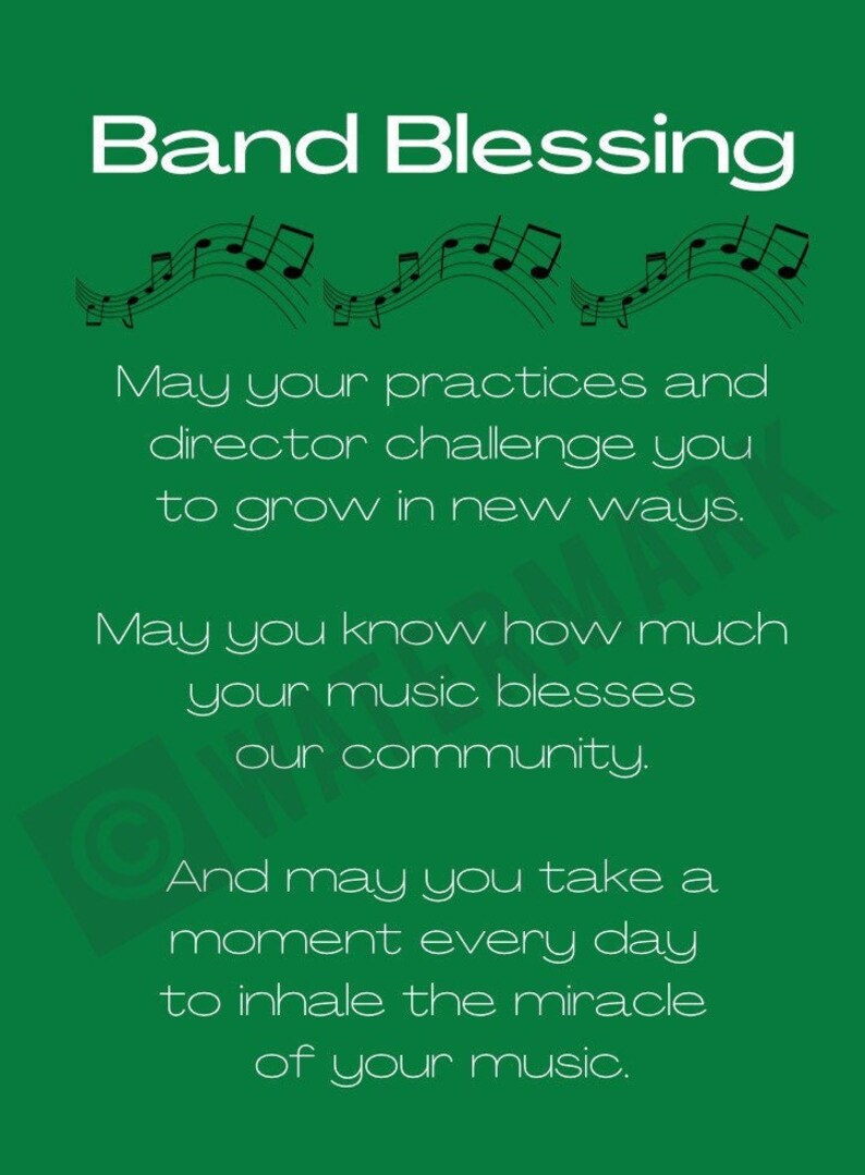 Personalized Marching Band PRINTABLE Gift School Band Gift Etsy