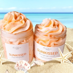 Hawaiian Tropic Body Butter Sugar Scrub Spa Gift Set Spa Gift Basket Beach Gift Basket Self-care Box Spa Gift Box Spa Box bath gift box