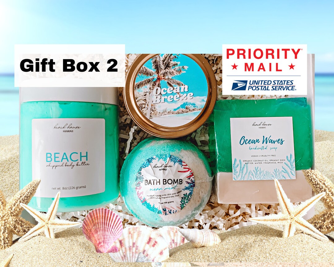 Beach Spa Gift Set/beach Gift Box/spa Gift Box/coastal Gift Etsy