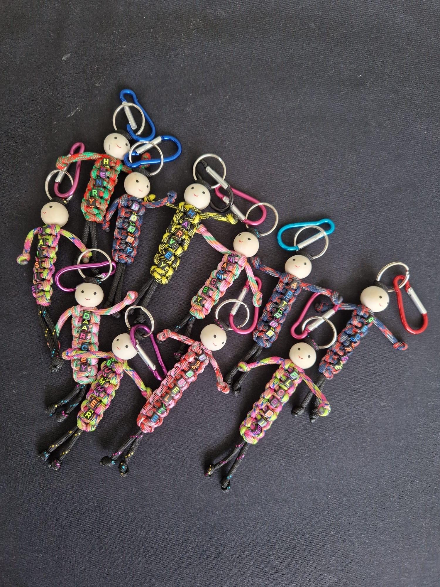 Personalised Para Cord People Keyrings-buy 2 GET 1 FREE - Etsy