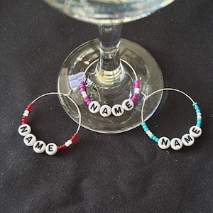 Personalised wine charms