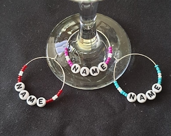 Personalised wine charms