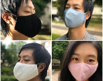 Masque de protection 3 couches 100% coton