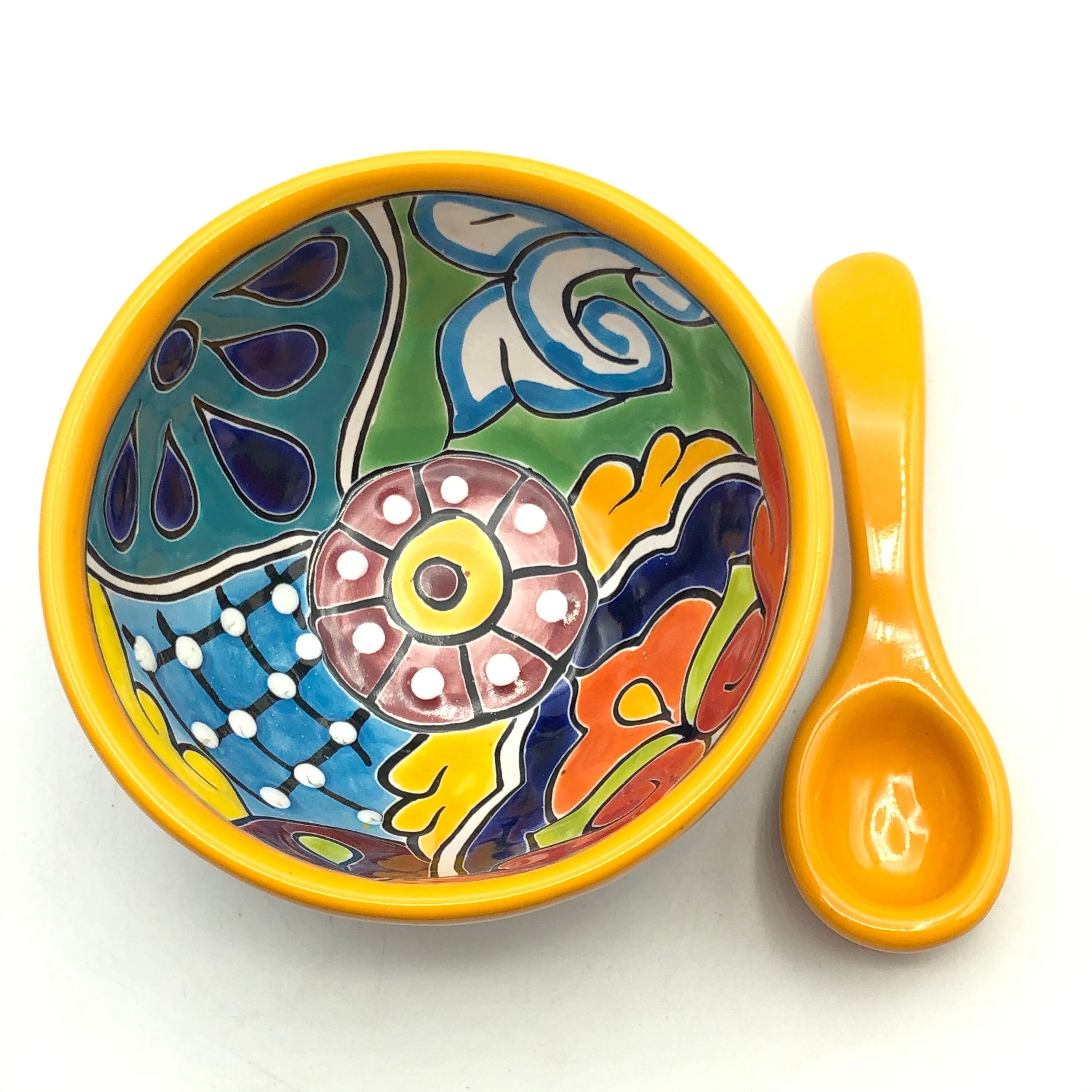 Talavera Salsa/Soup Bowl Mexican Pottery Etsy