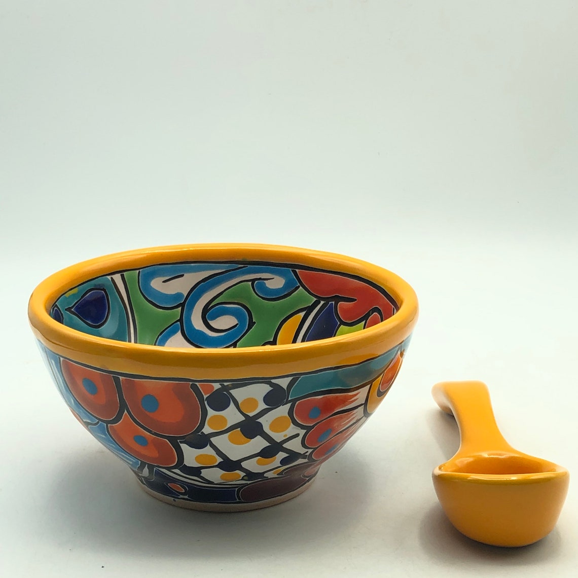 Talavera Salsa/Soup Bowl Mexican Pottery Etsy