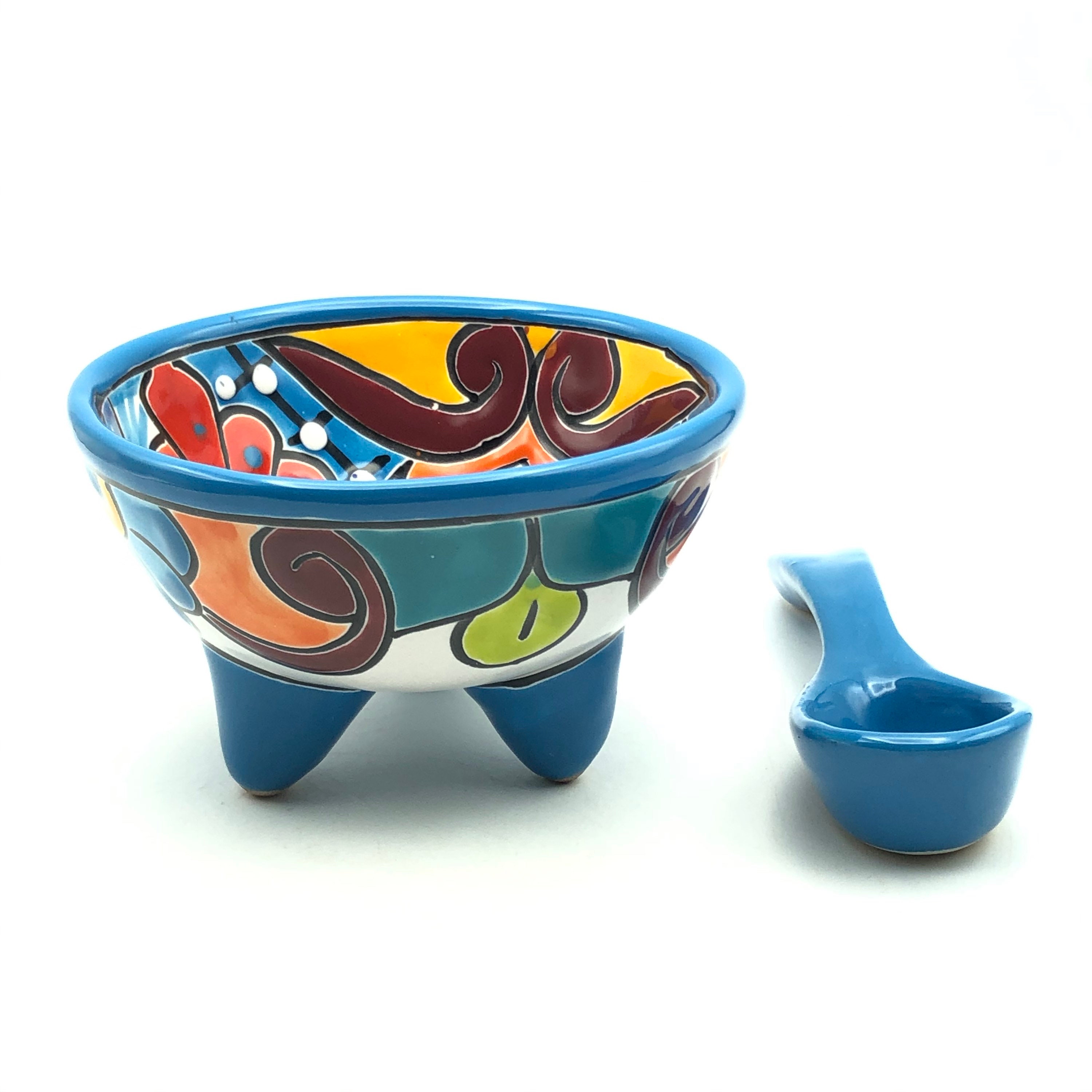 Talavera Salsa Bowl Handmade Mexican Pottery 5.25 Etsy